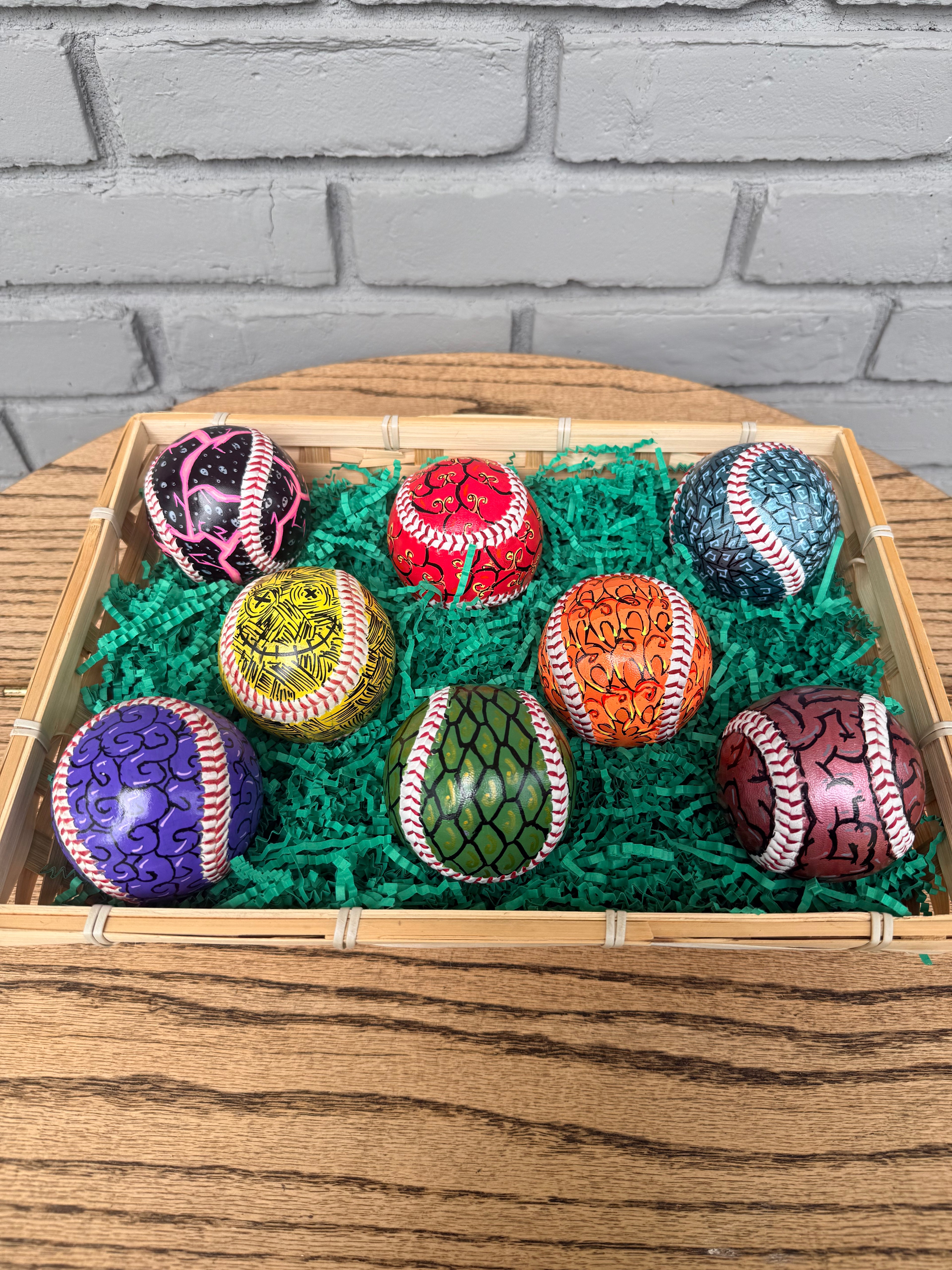One Piece Devil Fruit Painted Baseball