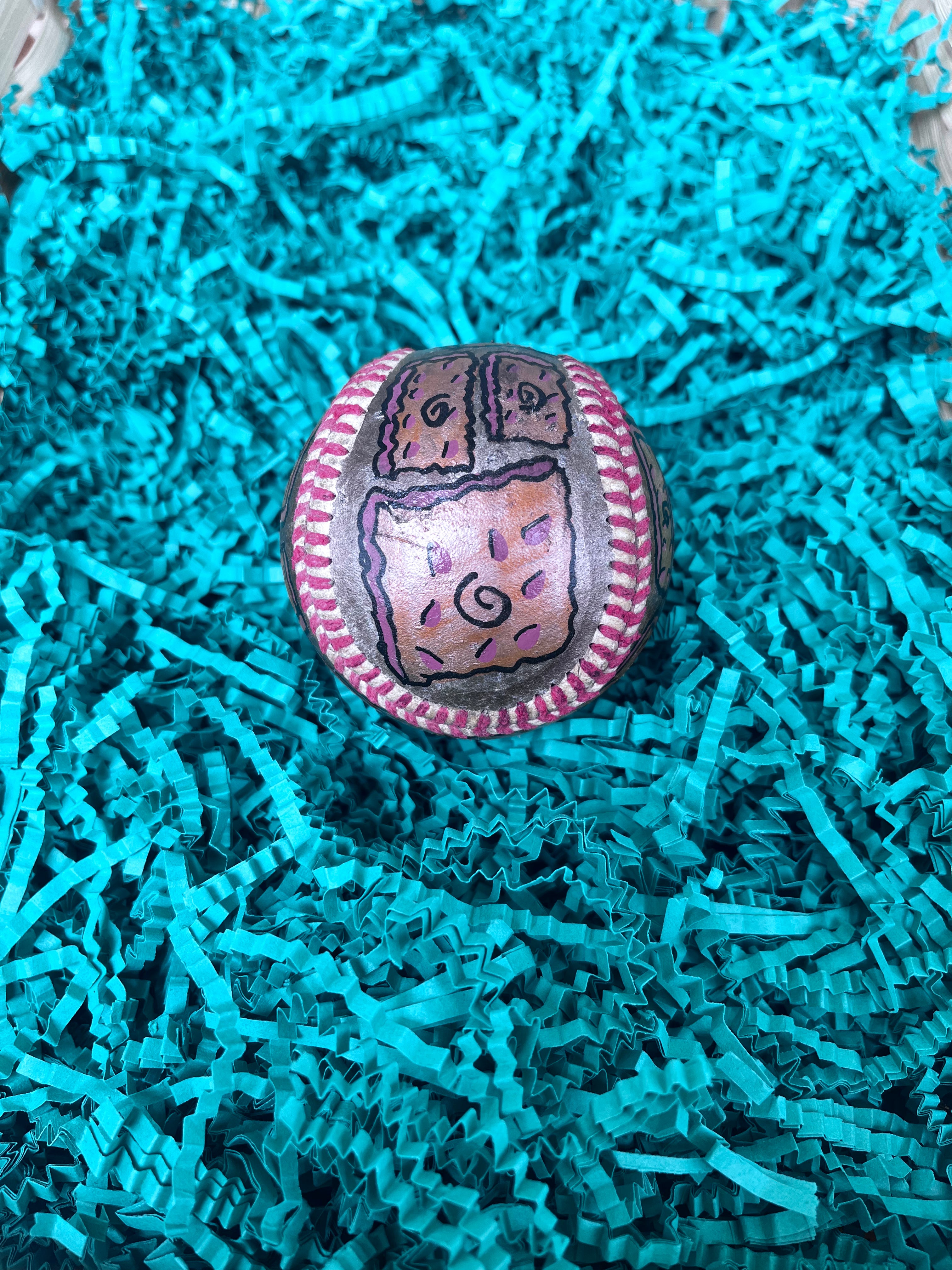 One Piece Devil Fruit Painted Baseball