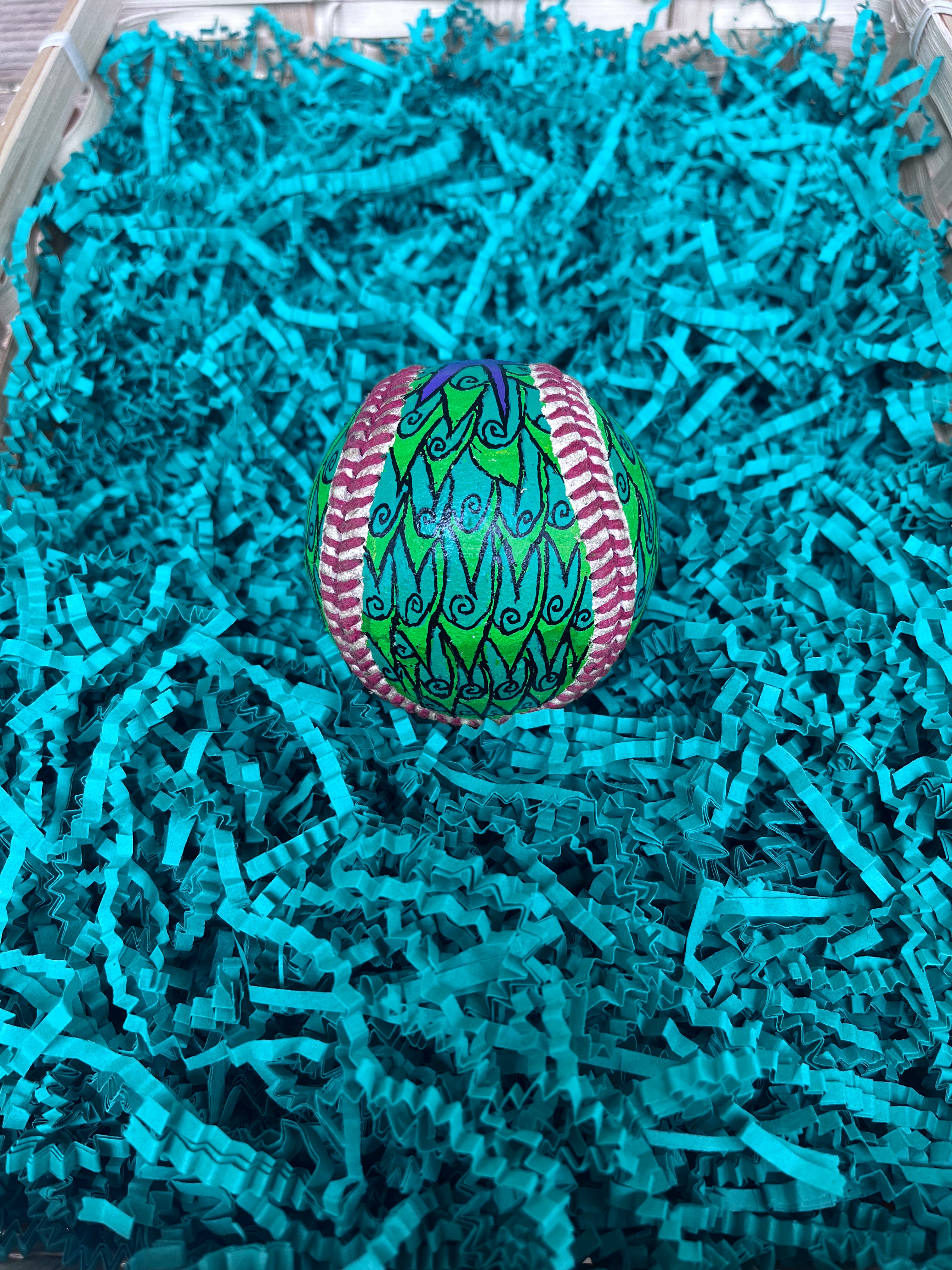 One Piece Devil Fruit Painted Baseball