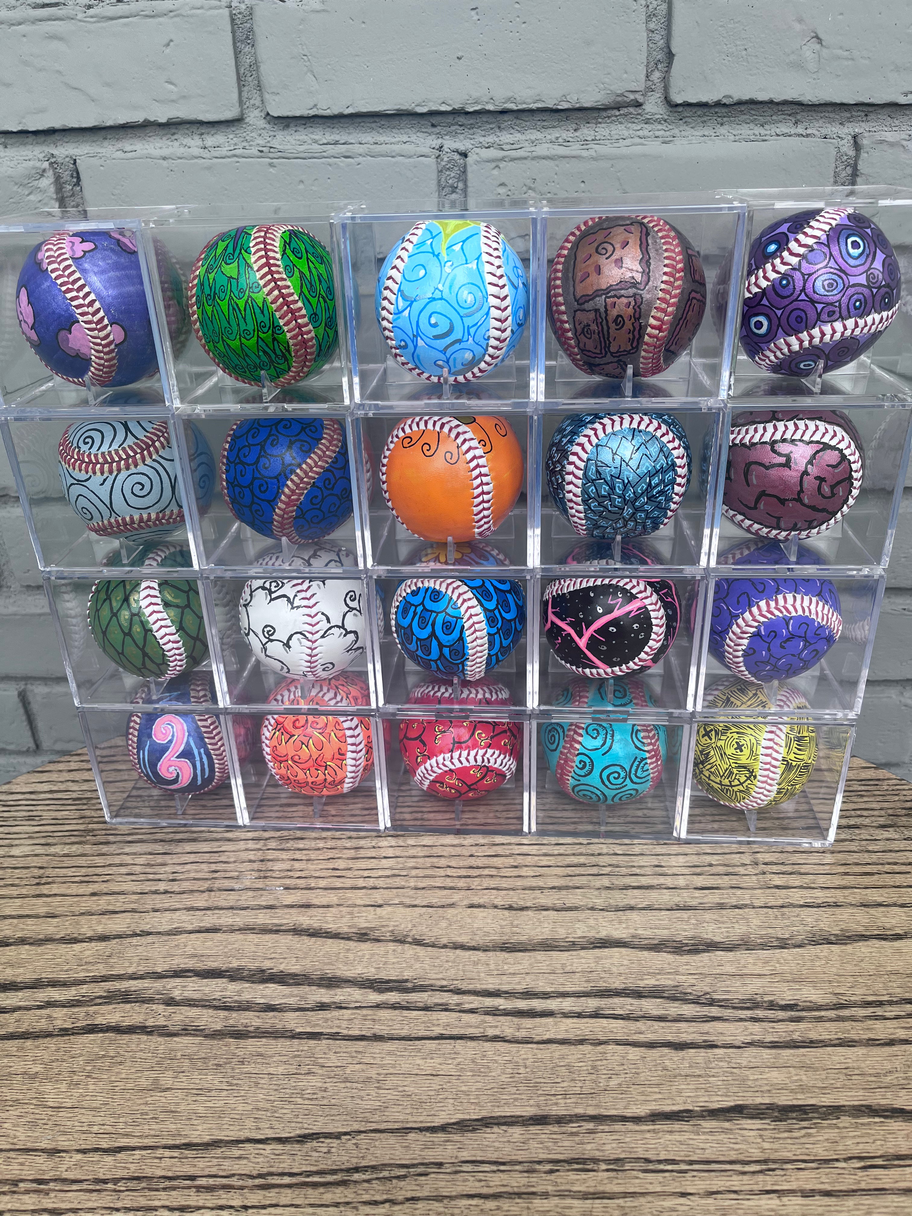 One Piece Devil Fruit Collection of 20 including cases