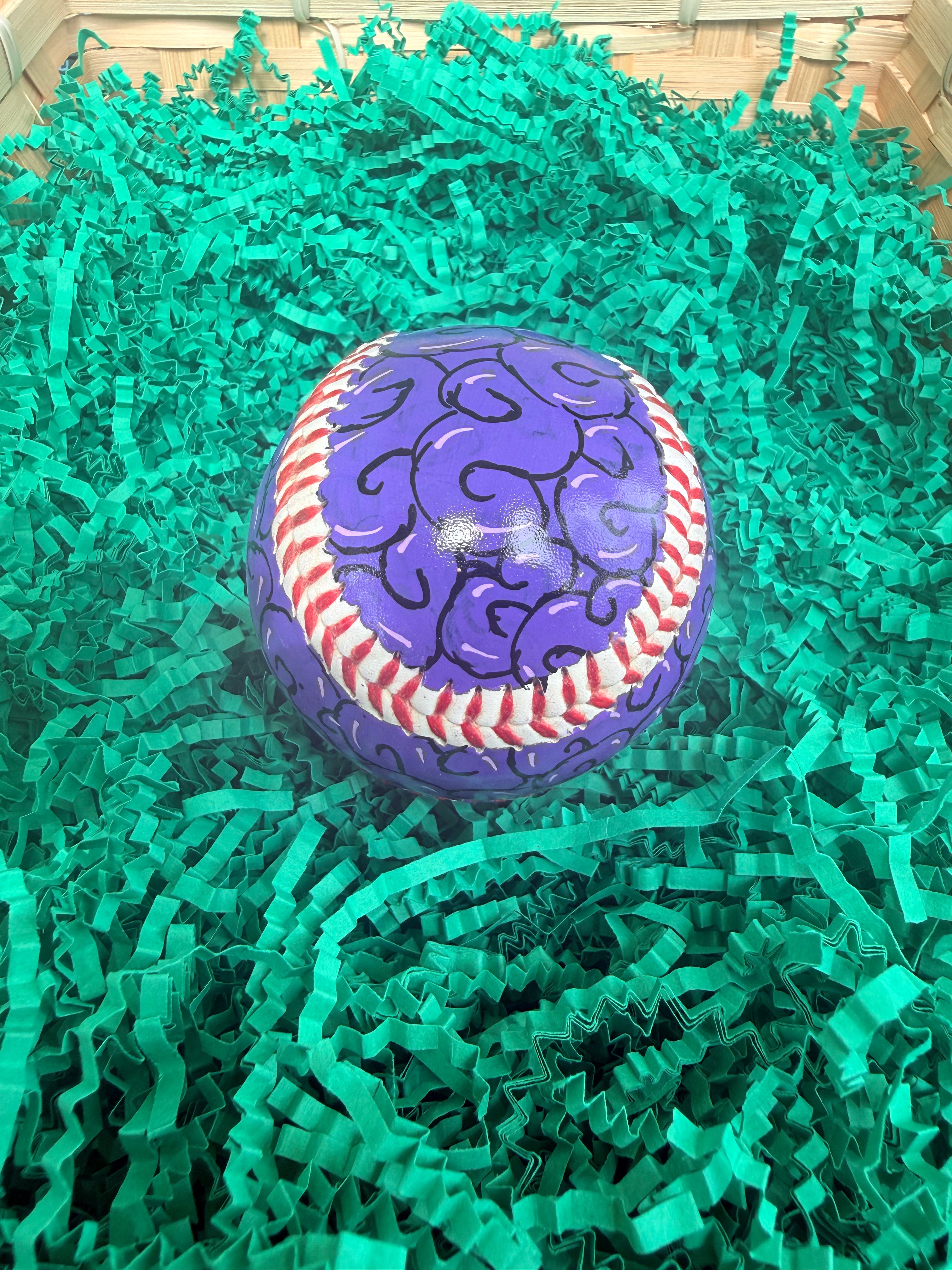 One Piece Devil Fruit Painted Baseball