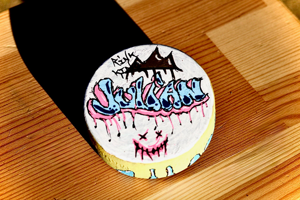 Hand Painted Hockey Puck