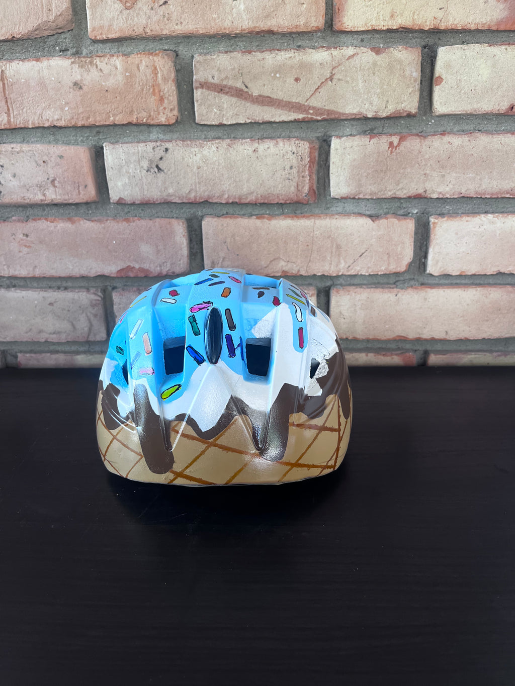Ice Cream Painted Helmet