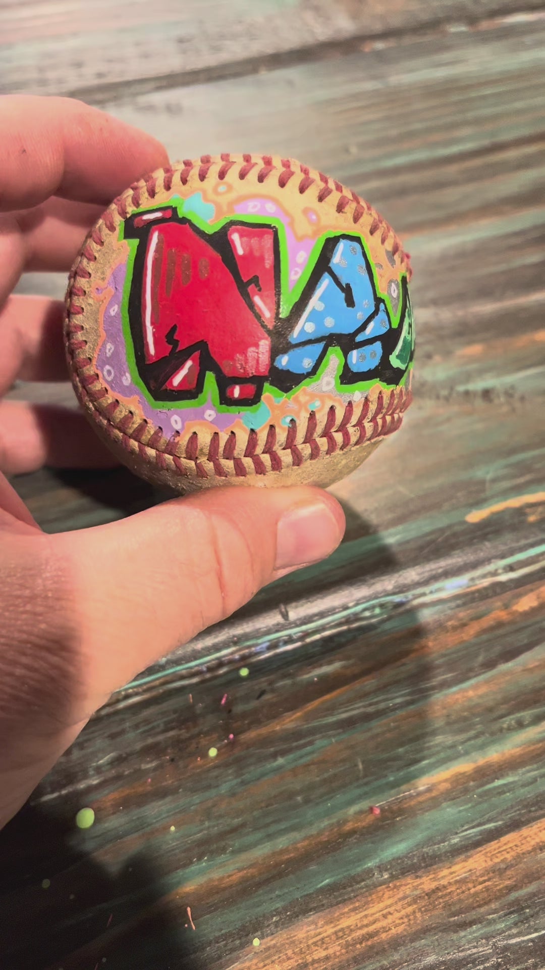 Custom Painted Baseball