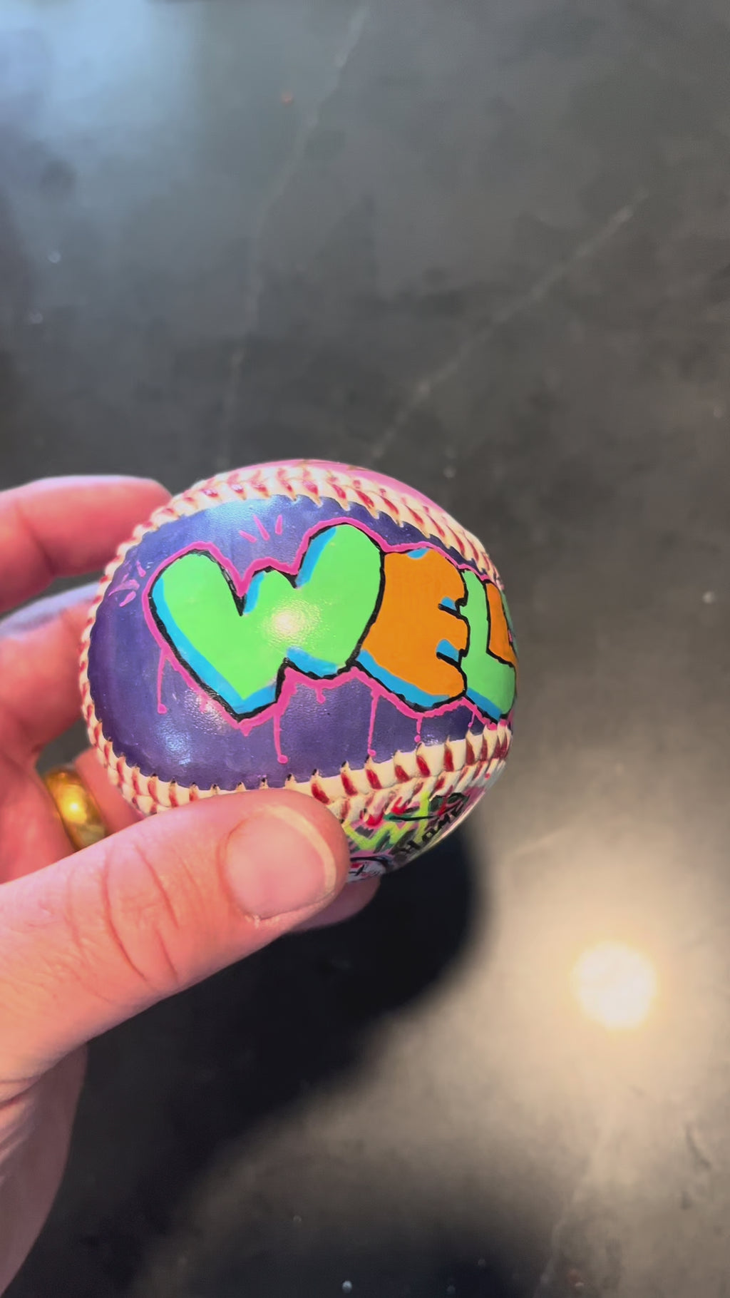 Custom Painted Baseball