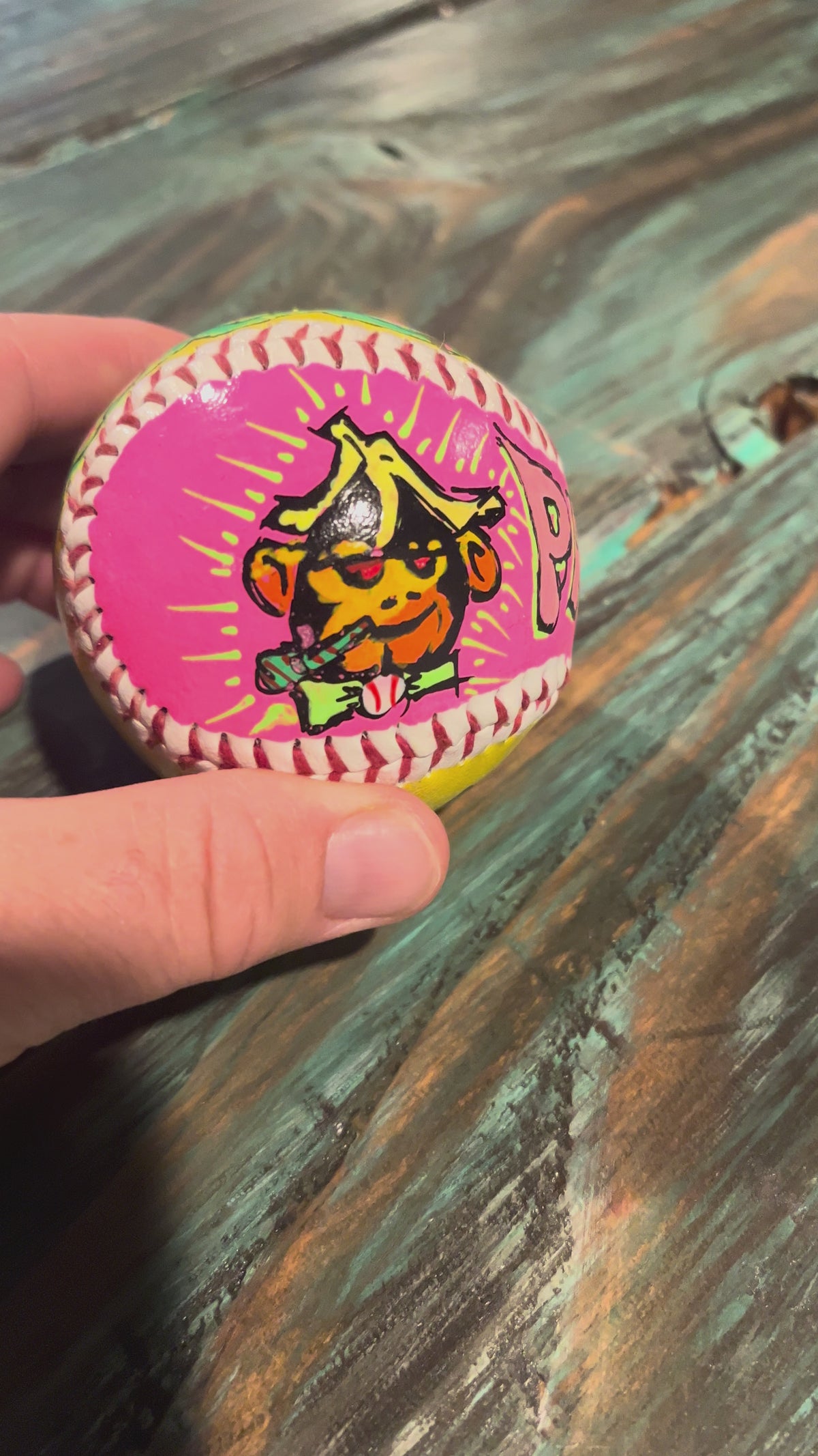 Custom Painted Baseball